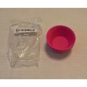 12PC Silicone Soft Cake Muffin Chocolate Cupcake Bakeware Baking Cup Mold